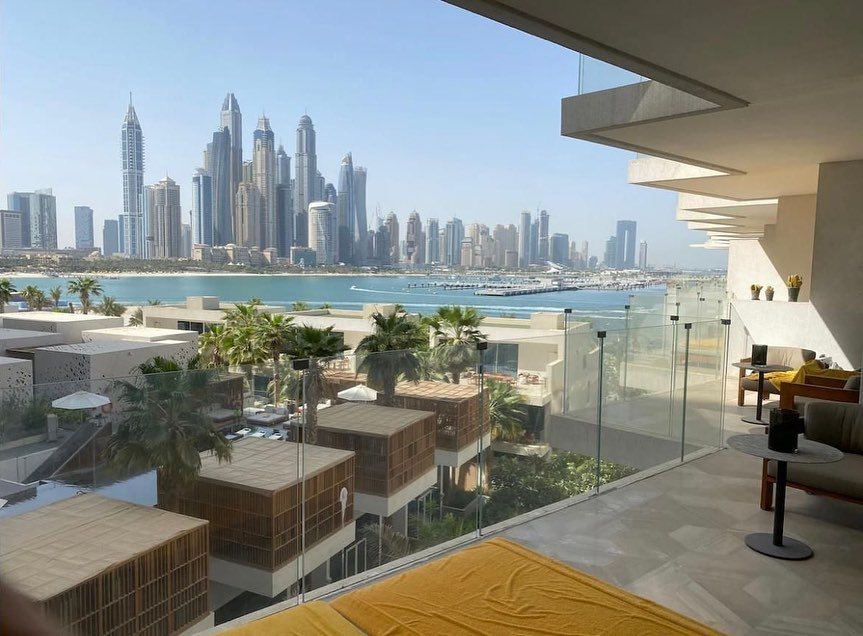 Dubai apartment balcony view
